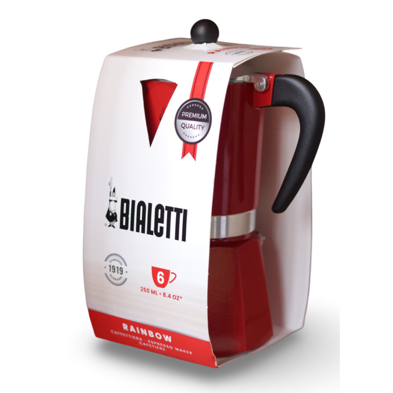 Red Bialetti Moka Pot Express 6 cup Red Bialetti Moka Pot Express 6 cup