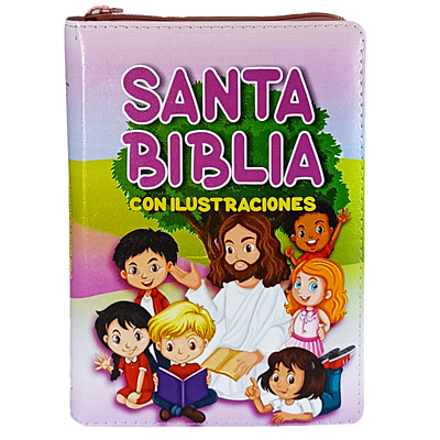 Biblia Ilustrada para niños modelo color rosa Biblia Ilustrada para niños modelo color rosa