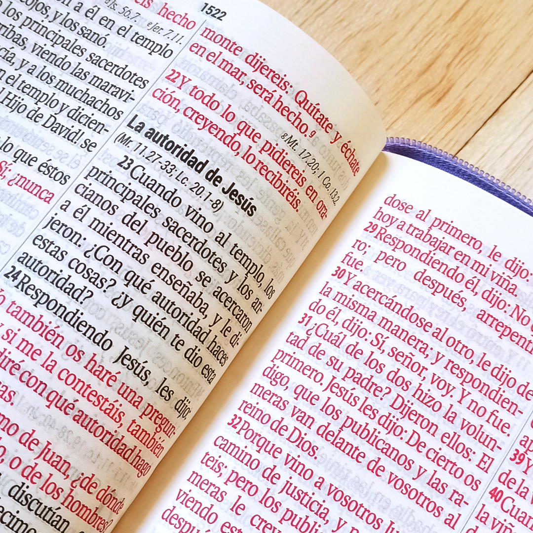 Biblia Compacta de 11 Puntos Color Rojo Biblia Compacta de 11 Puntos Color Rojo