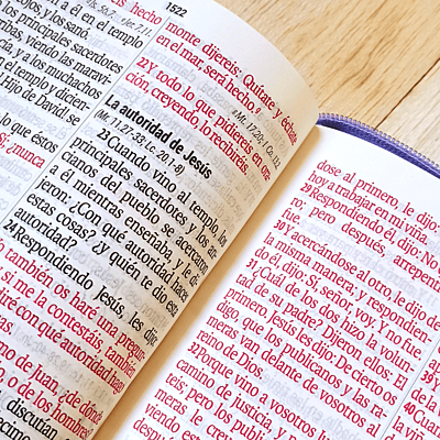 Biblia Compacta de 11 Puntos Color Lila Biblia Compacta de 11 Puntos Color Lila