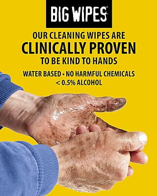 Big Wipes Heavy Duty Hand Wipes 80 ct. Tub Big Wipes Heavy Duty Hand Wipes 80 ct. Tub