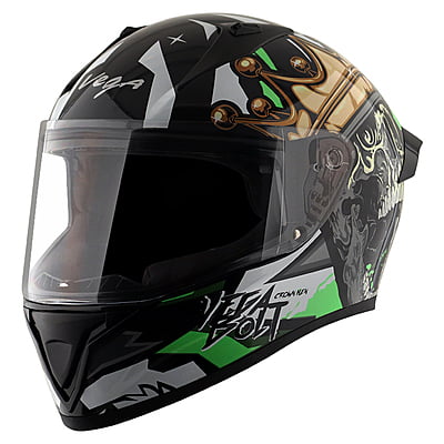 VEGA BOLT CROWN MEN BLACK NEON GREEN M/V (L)