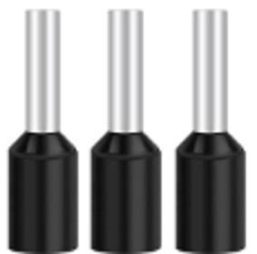 Bootlace Ferrules 25 mm - Black Bootlace Ferrules 25 mm - Black