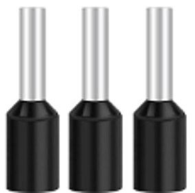 Bootlace Ferrules 10 mm - Black