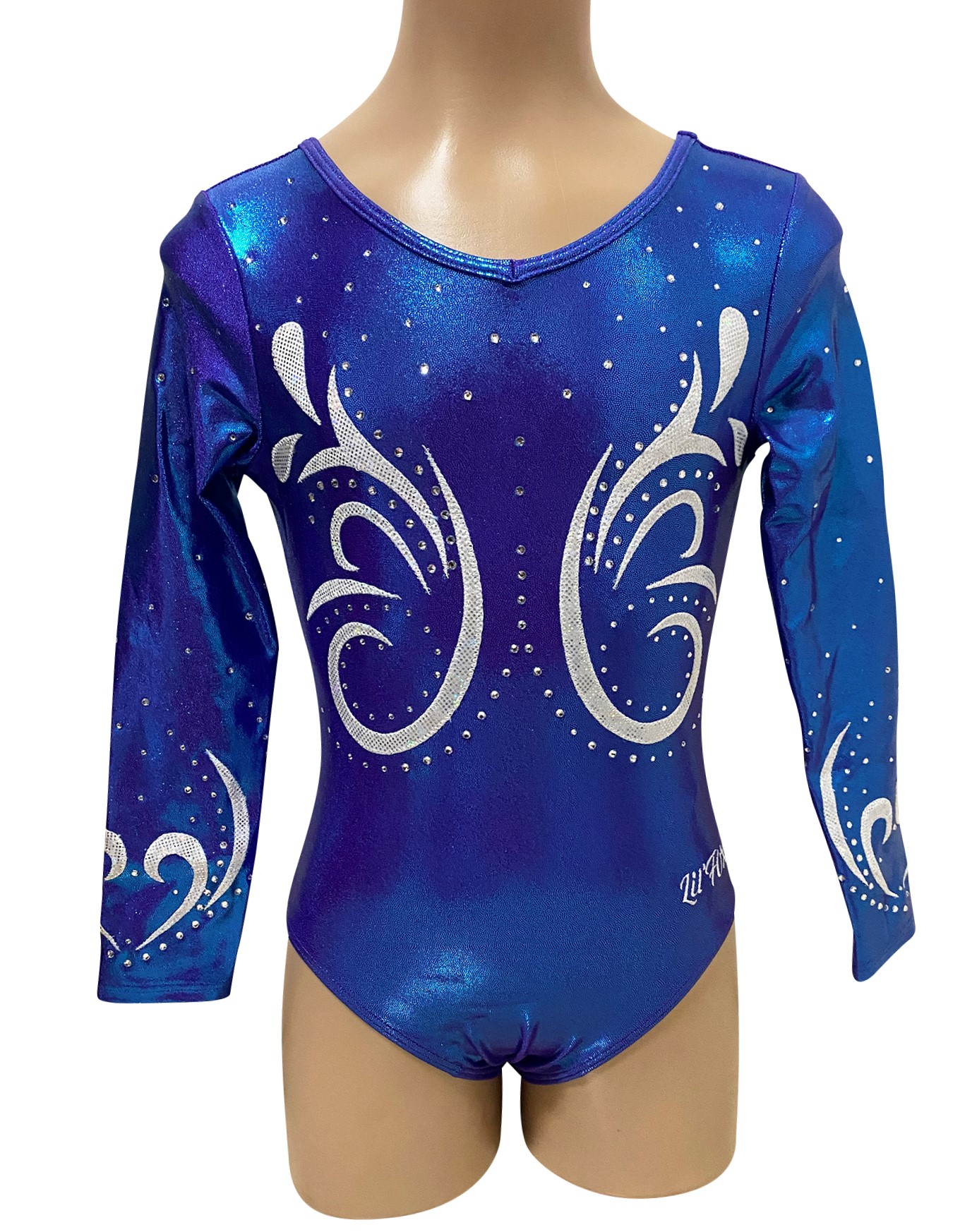 BLUE RASPBERRY MYSTIQUE, WHITE/SILVER LONG SLEEVE BLUE RASPBERRY MYSTIQUE, WHITE/SILVER LONG SLEEVE