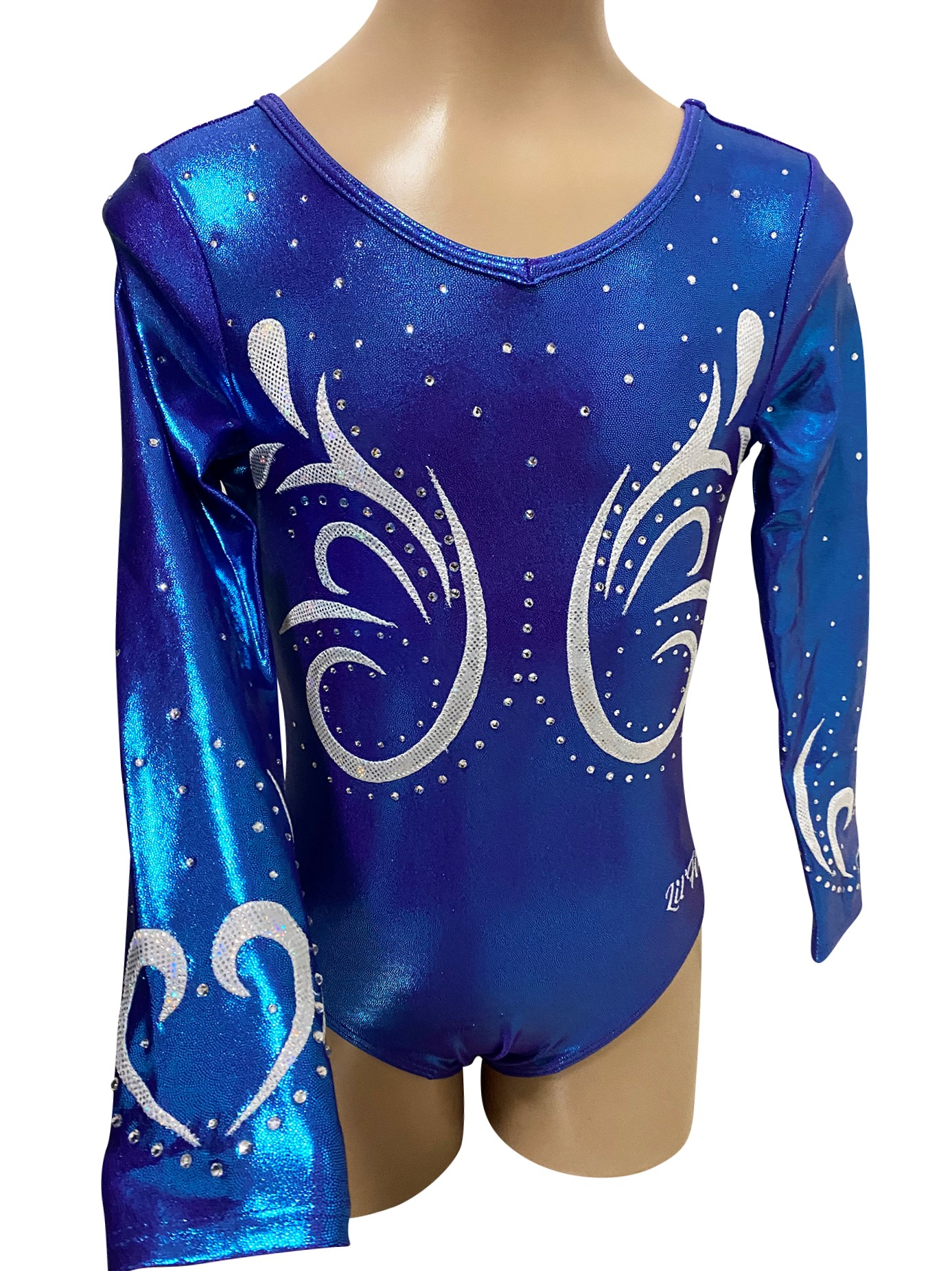 BLUE RASPBERRY MYSTIQUE, WHITE/SILVER LONG SLEEVE BLUE RASPBERRY MYSTIQUE, WHITE/SILVER LONG SLEEVE