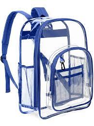 Blue Transparent Backpack Blue Transparent Backpack