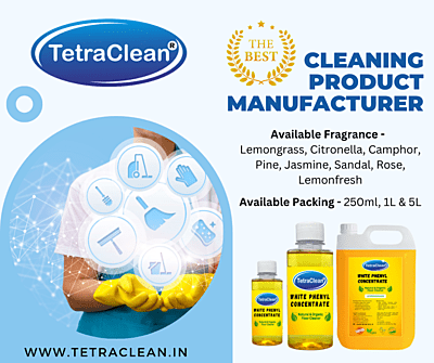 TetraClean Organic White Phenyl Concentrate With Herbal Perfume 1 Litre TetraClean Organic White Phenyl Concentrate With Herbal Perfume 1 Litre