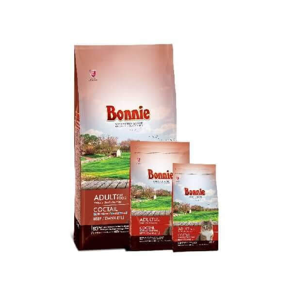 Bonnie Beef Multi Colour Cocktail Dry Cat Food