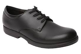 Boys' Lace-Up School Shoes 4170C / 4172C 27.75 / Black