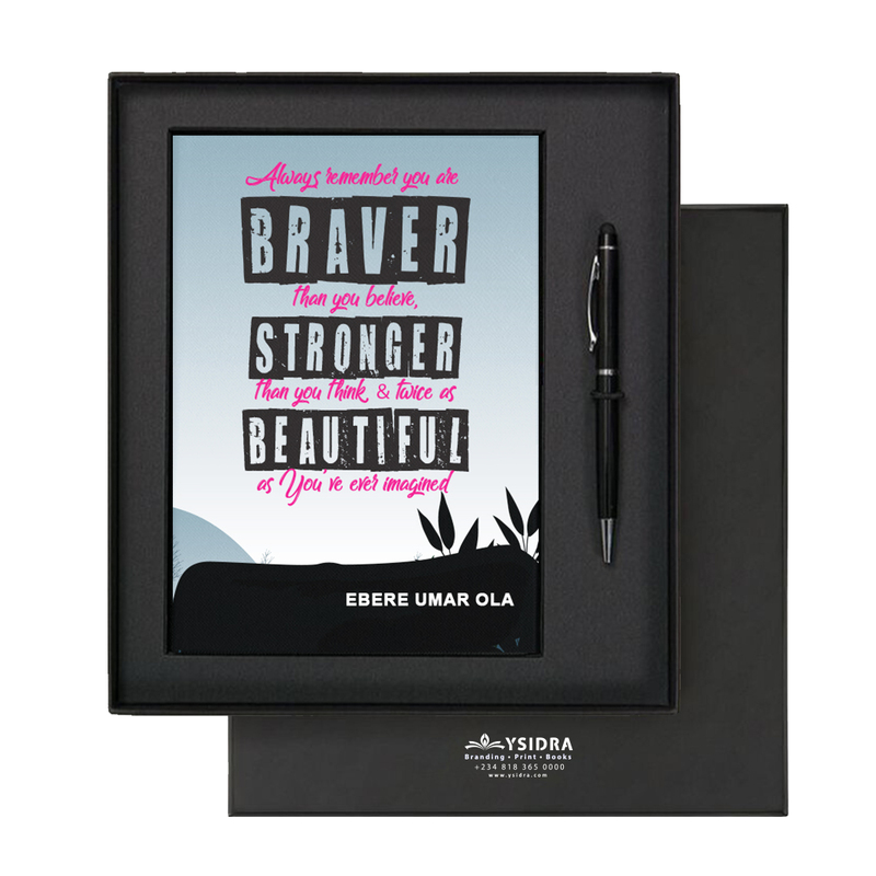 Braver Stronger Beautiful | Premium Motivational Notebook Braver Stronger Beautiful | Premium Motivational Notebook