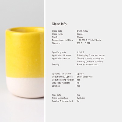 Sara Low Fire Opaque BBL Bright Yellow Sara Low Fire Opaque BBL Bright Yellow