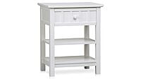 William Bedside Table in White William Bedside Table in White