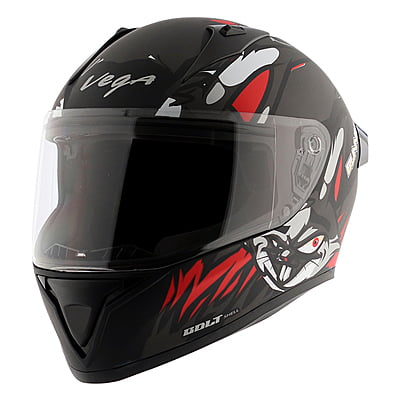 VEGA BOLT BUNNY DULL BLACK RED M/V (L)