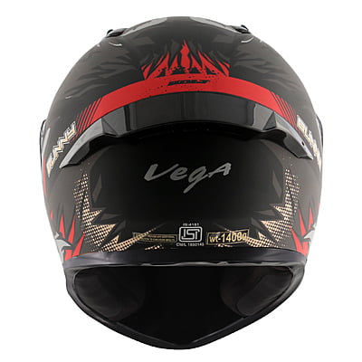 VEGA BOLT BUNNY DULL BLACK RED M/V (L)