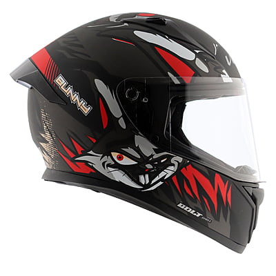 VEGA BOLT BUNNY DULL BLACK RED C/V (L)
