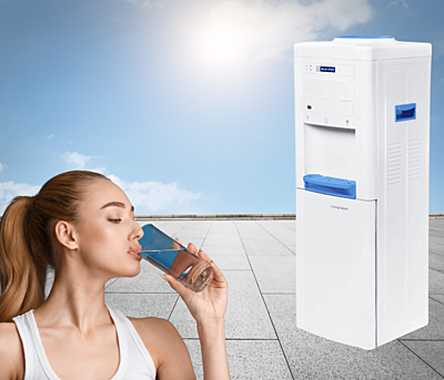Blue Star BWD3FMRGA: A versatile water dispenser with a convenient cooling solution.