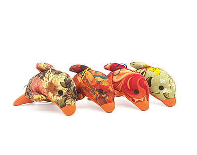 Cá Heo - Thủ Công Nhồi Bông, Vải Cotton Cá Heo - Thủ Công Nhồi Bông, Vải Cotton