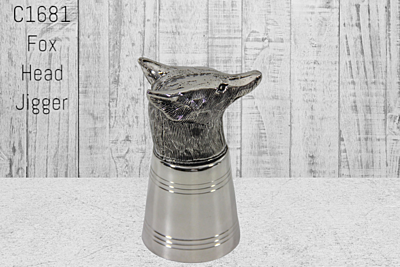 Fox Head Stirrup Cup Silver Plate. SKU #: C1681.