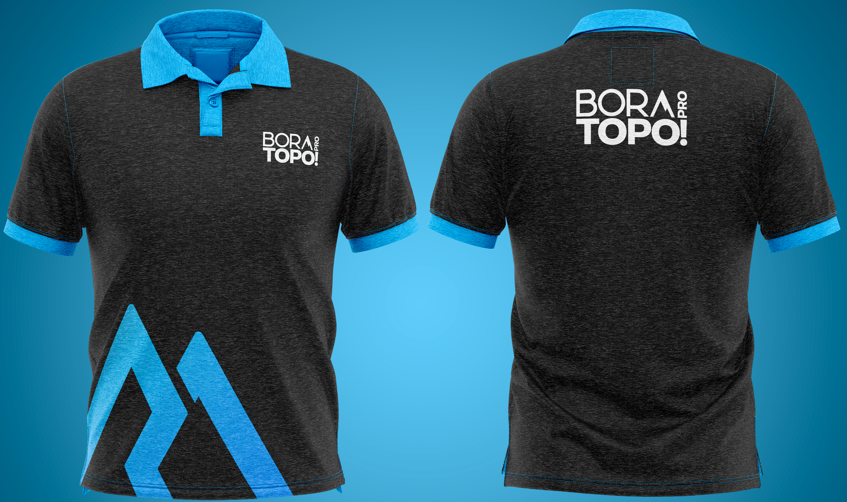 CAMISETA POLO - BORA PRO TOPOO - PRETO CAMISETA POLO - BORA PRO TOPOO - PRETO