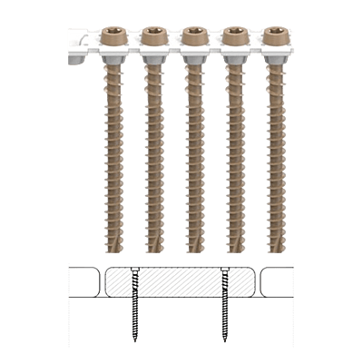 CAMO Collated Face Deck Screws for Composite