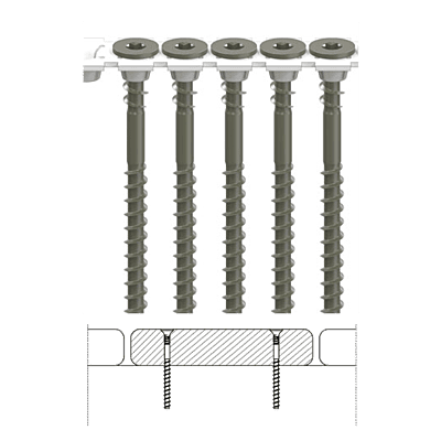 CAMO Collated Face Deck Screws for Pressure Treated CAMO Collated Face Deck Screws for Pressure Treated
