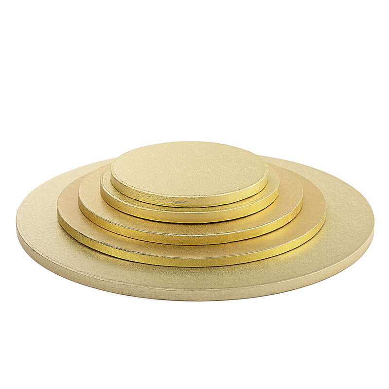 GOLD CAKE BOARD ROUND 11" (PCS)