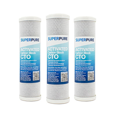 SUPERPURE 10 inch Carbon Block (3-Pack)