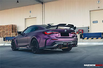 2021–2025 BMW M4 G82 / G83 BKSSII Style Rear Bumper with LED Light & Exhaust Tips