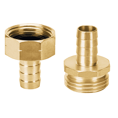 Conectores macho y hembra 1/2', de latón, 12704 - CFM-1/2B