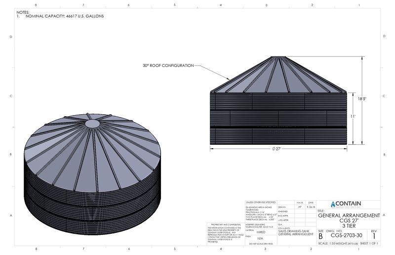 CorGal WST2703 – 45,000 Gallon Steel Tank Kit
