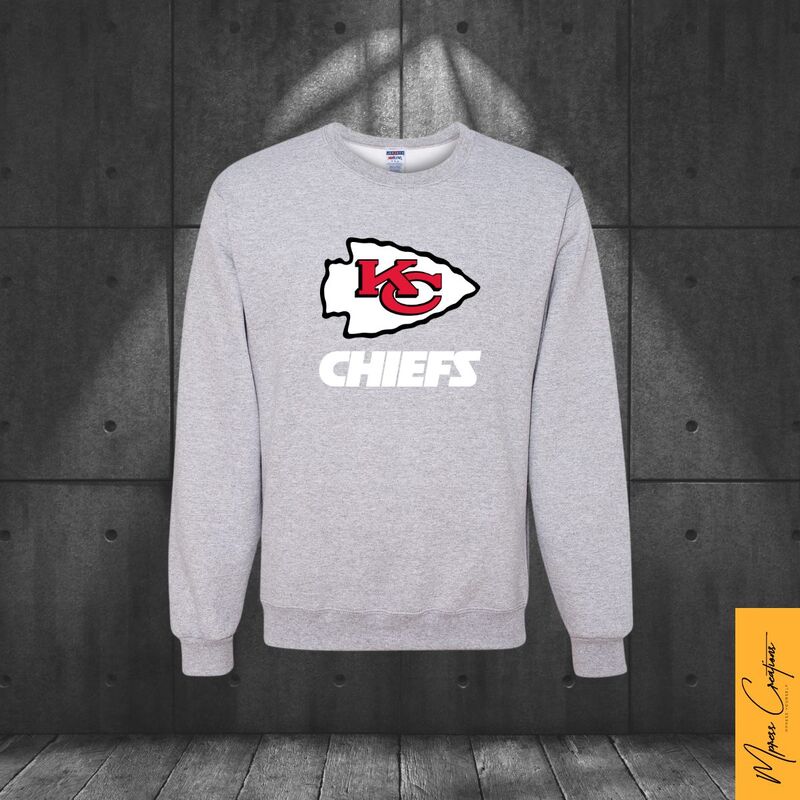 Crewneck Gris - Chiefs Kansas City Crewneck Gris - Chiefs Kansas City
