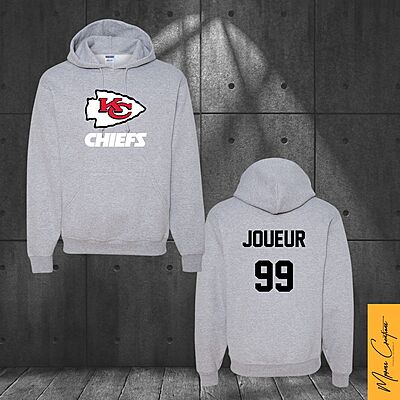 Hoodie gris - Chiefs Kansas City Hoodie gris - Chiefs Kansas City