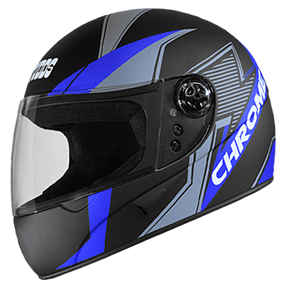 STUDDS CHROME SUPER D5 MATT BLACK N1 BLUE C/V (L)