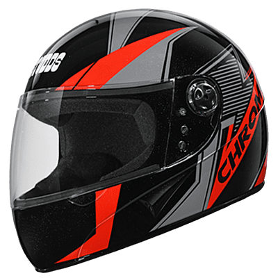 STUDDS CHROME SUPER D5 MATT BLACK N2 RED C/V (L)