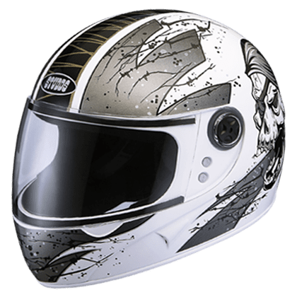 STUDDS CHROME SUPER D1 WHITE N4 GREY C/V (XL)