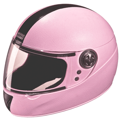 STUDDS CHROME ELITE 540 PINK WITH BLACK STRIP C/V (XS)