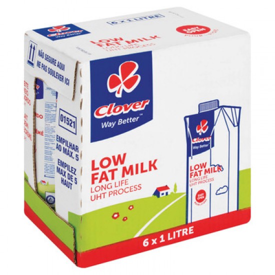 CLOVER L/LIFE 6X1LT LOW FAT 2%
