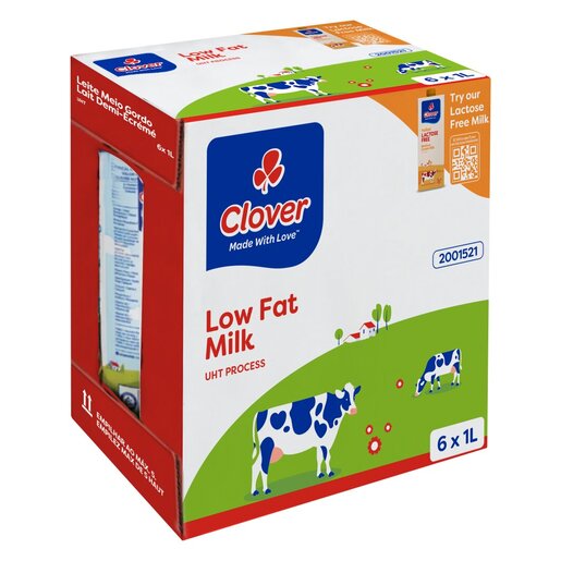 CLOVER LONG LIFE 6X1LT LOW FAT 2% CLOVER LONG LIFE 6X1LT LOW FAT 2%