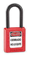 CANDADO DE LOTO ANTIESTATICO ROJO