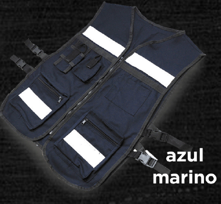 CHALECO RESCATISTA CIN ZIPER NEGRO  BY LACK