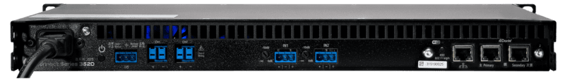 CS352D SMART AMP | 2 CHANNELS | 350 WATTS PER CHANNEL, Dante CS352D SMART AMP | 2 CHANNELS | 350 WATTS PER CHANNEL, Dante