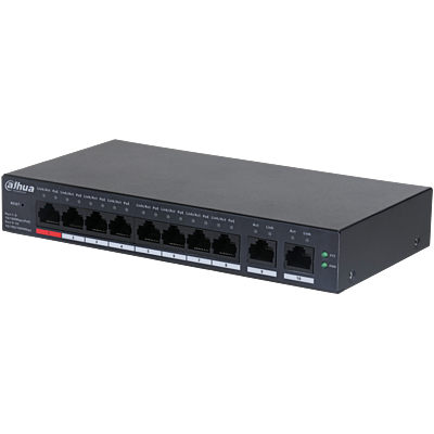 Dahua 10-Port Cloud Managed Desktop Switch with 8-Port PoE