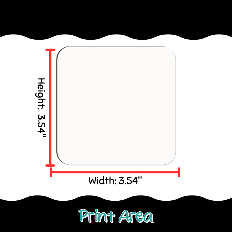 Custom Beverage Coasters, Set of 4
