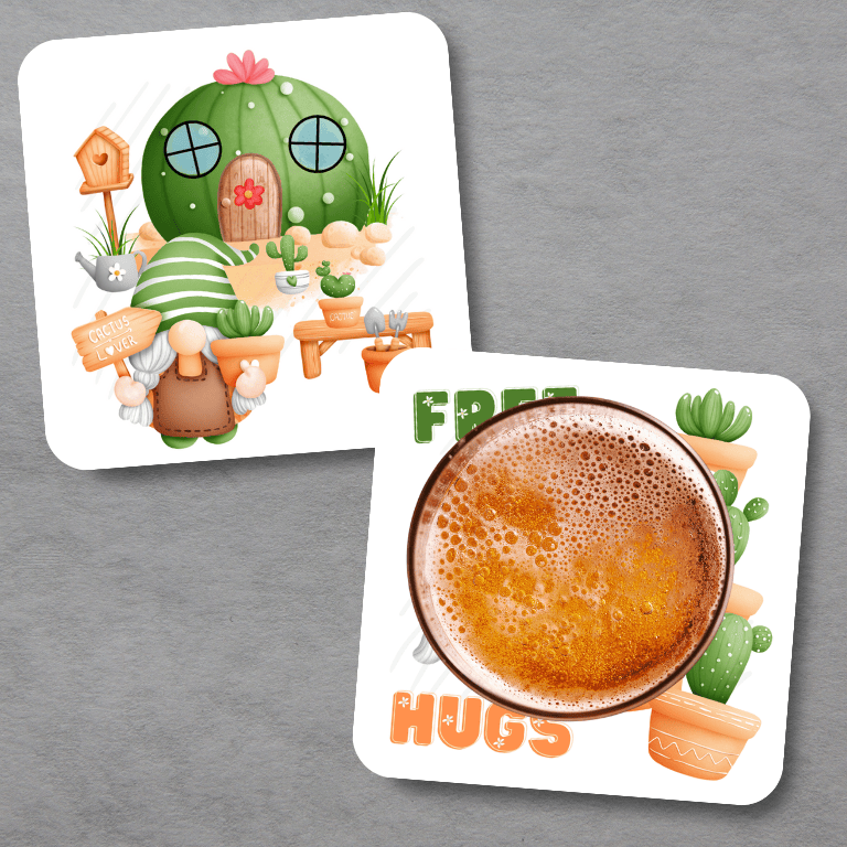 Gnome Coasters, Set of 4