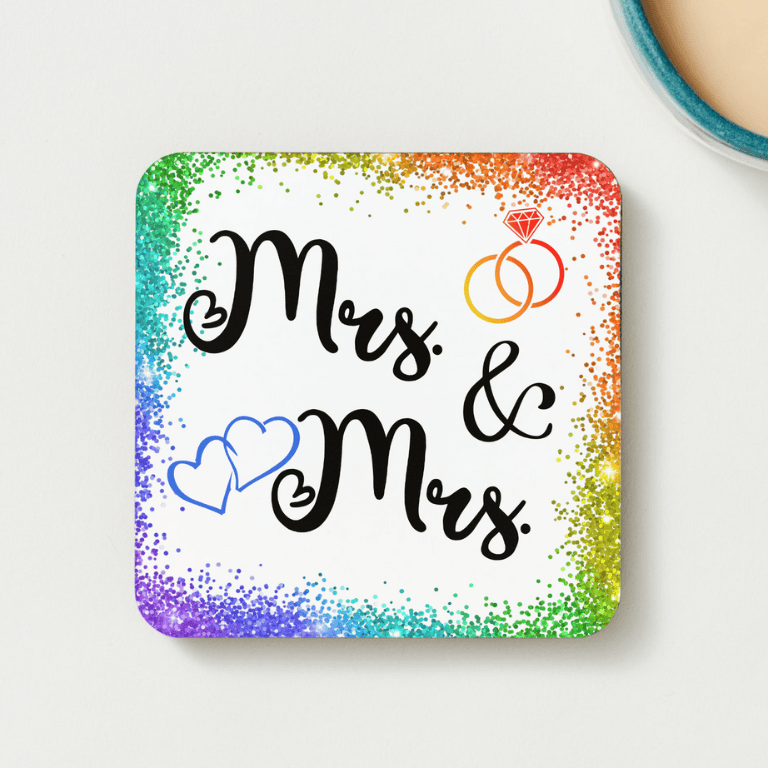 Pronoun Coasters, Set of 4