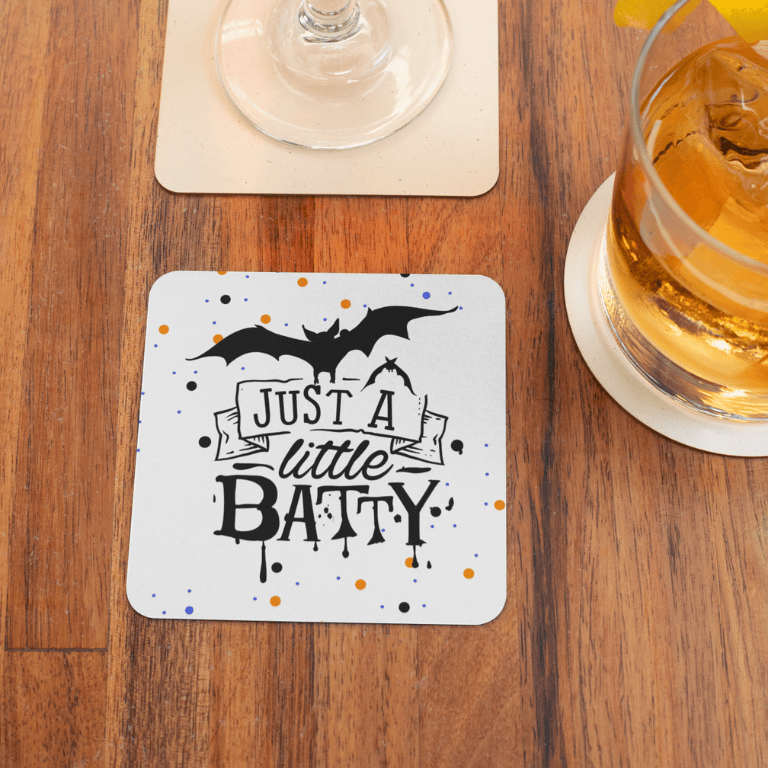 Halloween Beverage Coasters, Set of 4