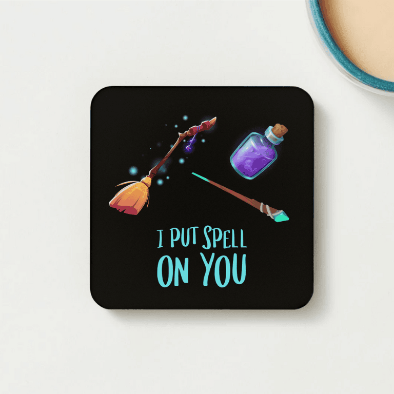 Halloween Beverage Coasters, Set of 4