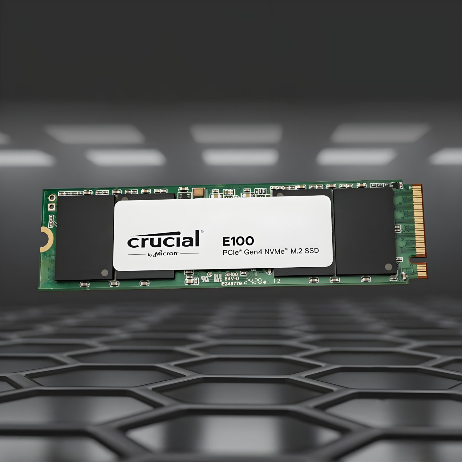 Crucial E100 480GB PCIe Gen4 2280 NVMe M.2 SSD Crucial E100 480GB PCIe Gen4 2280 NVMe M.2 SSD
