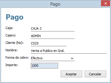 Control de apartados para punto de venta